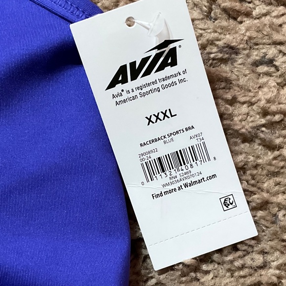 Avia Women's Medium Support Racerback Sports Bra - Picture 7 of 8